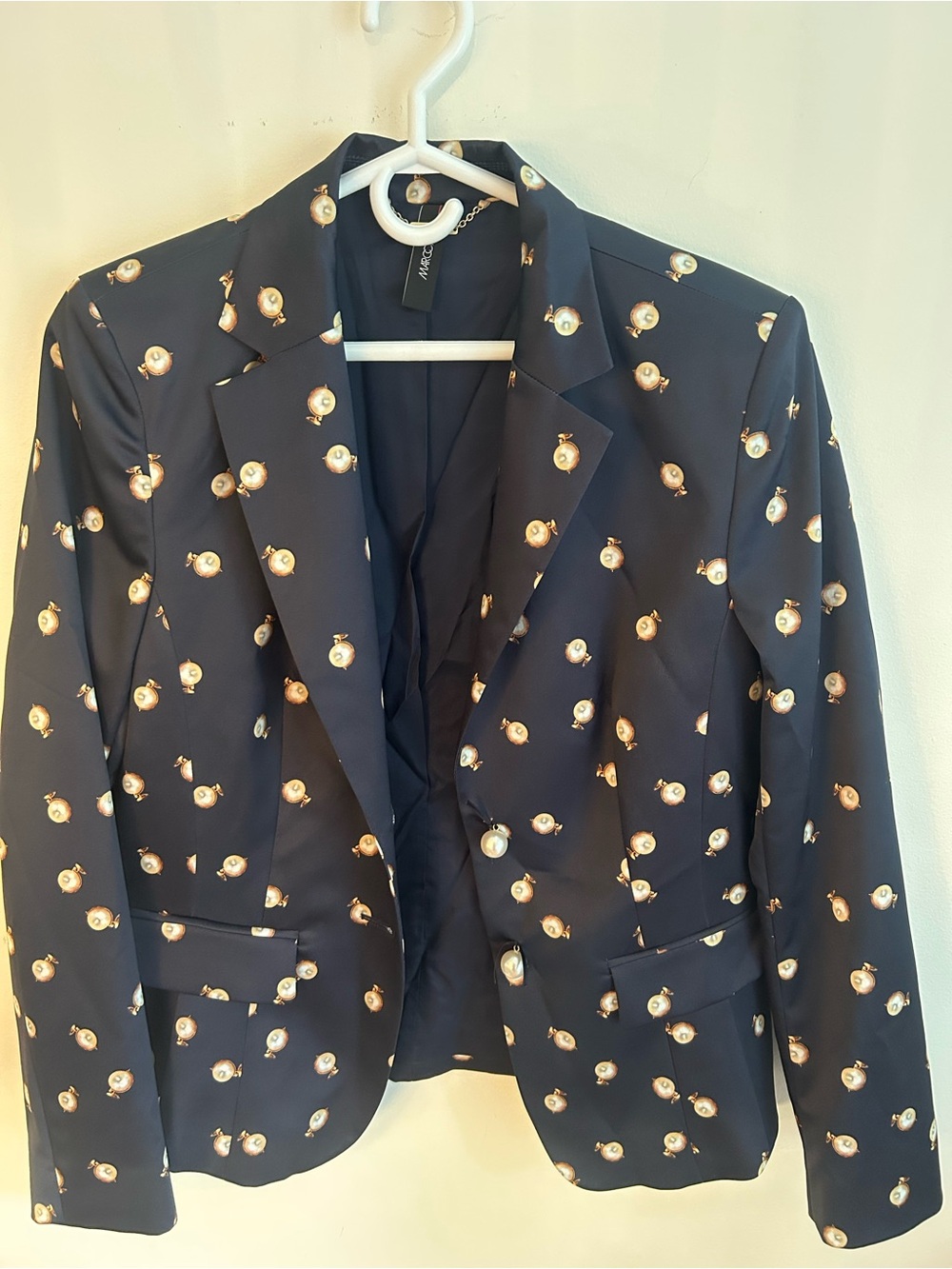 Marc Cain Pearl Earring Suit with Pants and Jacket